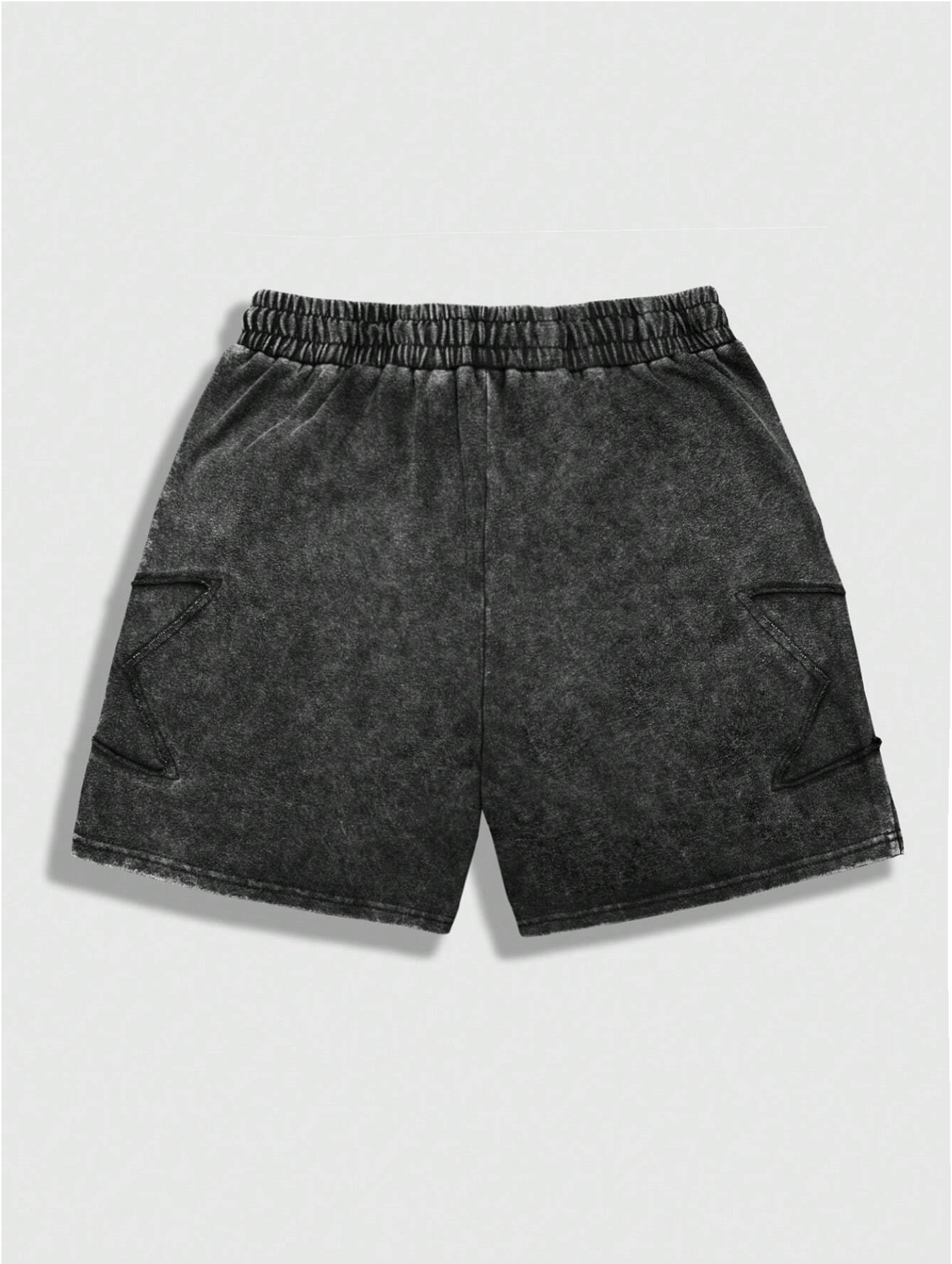 Men's Star Pattern Drawstring Pocketed Casual Shorts