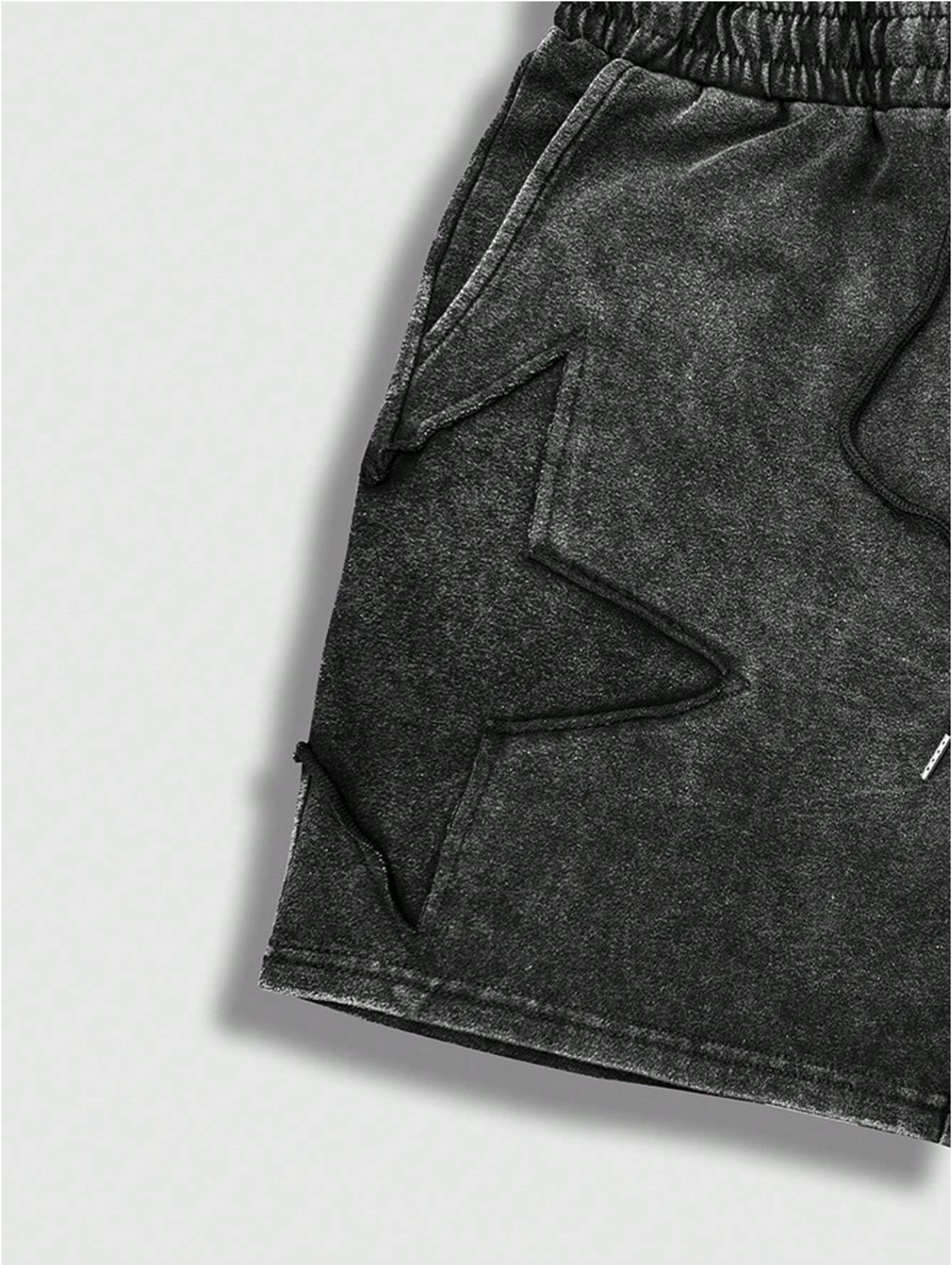 Men's Star Pattern Drawstring Pocketed Casual Shorts