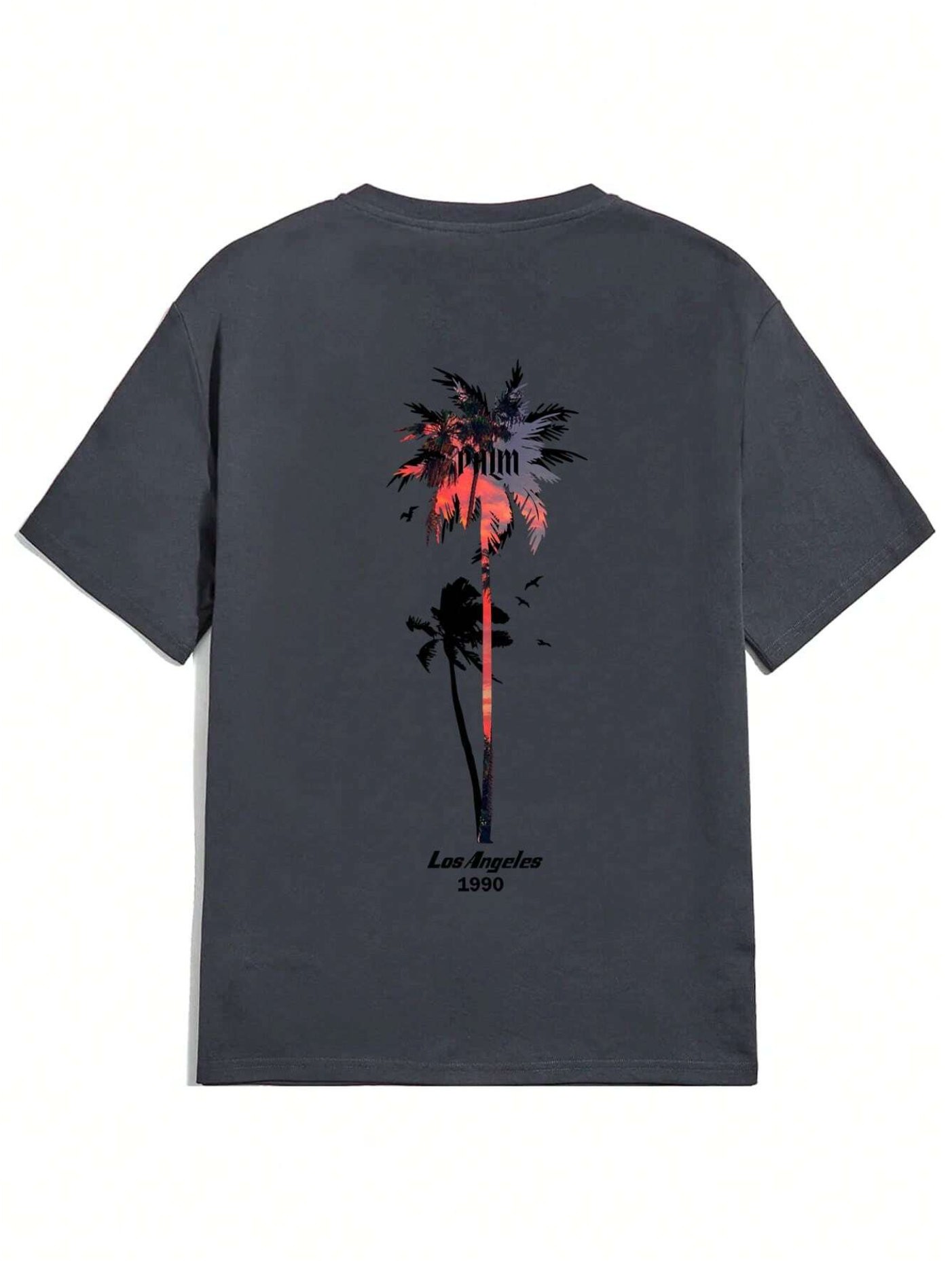 Men's Palm Tree Print T-Shirt